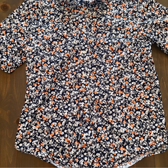 Floral pattern mens button down shirt - Picture 3 of 5